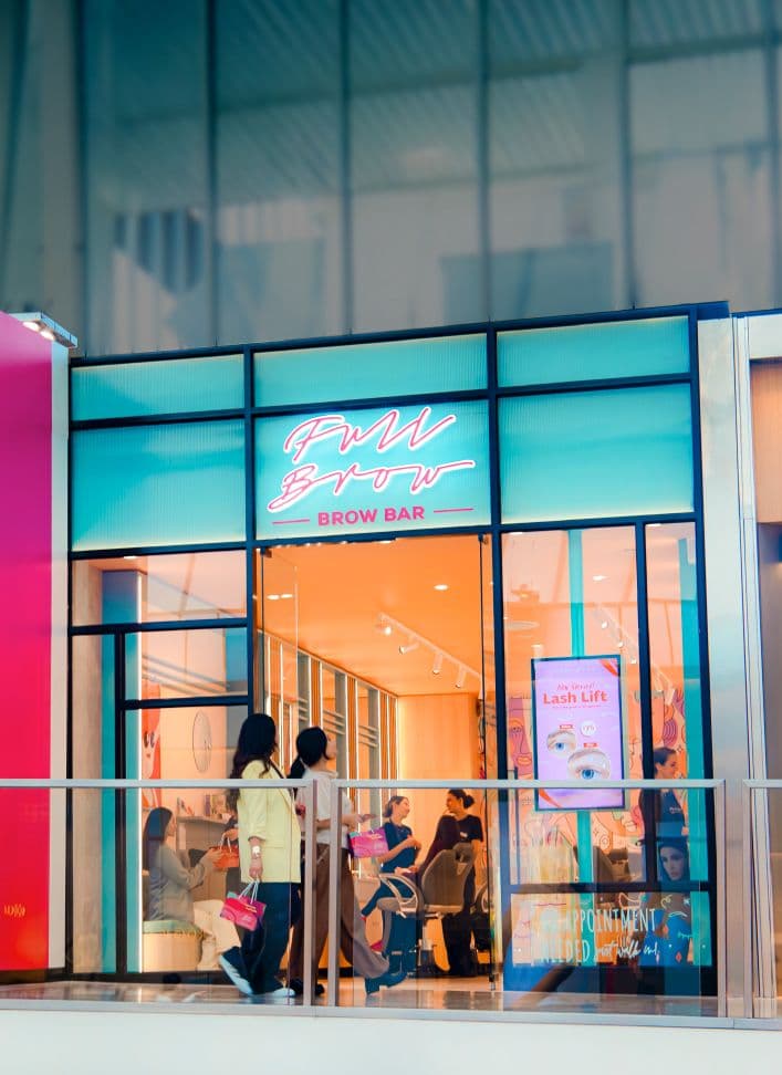 Full Brow Bar Westfield Doncaster storefront